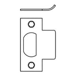 T Strike Plate - 2-3/4” x 1-1/8"