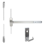 25-V-L Surface Vertical Rod Panic Bar Exit Device with Lever