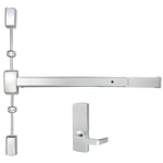 A2260V x NESC2230 Surface Vertical Rod Exit Device with Escutcheon Passage Lever Trim