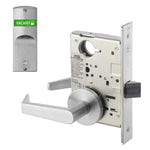 AUR 8862FL Privacy, Bedroom, or Bath Mortise Lock with Single Indicator Outside, Augusta Lever, Standard Rose