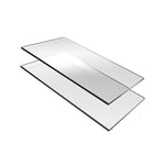 Fireglass20 1/4" Clear Tempered Fire-Rated Safety Glass, 20-Minute UL Labeled