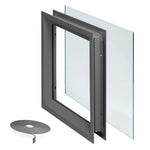 L-FRA100-SP-138 Vision Lite Kit Pack with 1/4″ Clear Tempered Glass for 1-3/8" Thick Door
