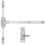 TDE-1000V-L Heavy-Duty Surface Vertical Rod Exit Device with Escutcheon Lever
