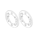 APK-2 YPL Series Adapter Plate Kit for 1-3/8" Door
