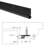 8303BK Jamb Perimeter Weatherstrip Set – Silicone x Black Anodized Aluminum