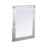 MSA-11 Maximum Security Front-Mounted Framed Mirror, 12" W x 16" H
