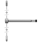 2227EO-F Fire-Rated Surface Vertical Rod Exit Device