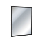 0600-41 Series Inter-Lok Angle Frame Plate Glass Mirror, Matte Black