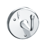 0751-A Heavy Duty Robe Hook, Satin Chrome Plated Brass, Surface Mounted, Exposed