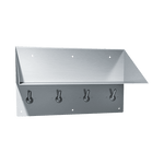 128-1 Security Bookshelf & Clothes Hook, Front Mount, Surface Mounted