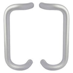 BF157BTB16.28 Back-to-Back 90° Offset Door Pull Set - 1" Diameter, 10" CTC