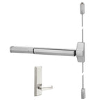 7110(F) x AU628F Surface Vertical Exit Device with Passage Lever Trim