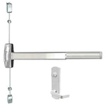 A7760V x ESC7705 Surface Vertical Rod Exit Device with Escutcheon Storeroom Lever Trim