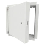 BIWK Insulated Fire-Rated Access Door, Drywall Bead Flange, Knurled Knob/Key Latch