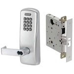 CO-100-MS-40-KP-RHO_J Electronic Mortise Lock with Keypad, Privacy Function, Rhodes Lever, Prepped for FSIC
