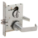 L9044 06A Privacy with Coin Turn Outside Mortise Lock, 06 Lever, A Rose