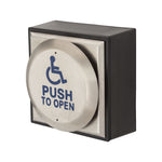 PPH-100-PL Large Round Push Plate with Black Box
