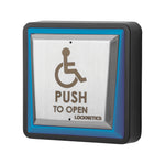 PPH-200-LED Illuminated Dual Color Large Square Push Plate with Black Box