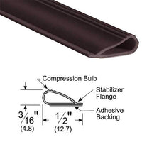 Pemko-PK55D-Adhesive-Backed-Fire-Smoke-Gasketing-Brown