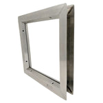 VSLH(S) Stainless Steel Vision Lite Frame for 3/16" to 5/16" Glass, 1-3/4" Thick Door