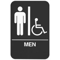 rockwood-bfm687-mens-ada-restroom-sign-black